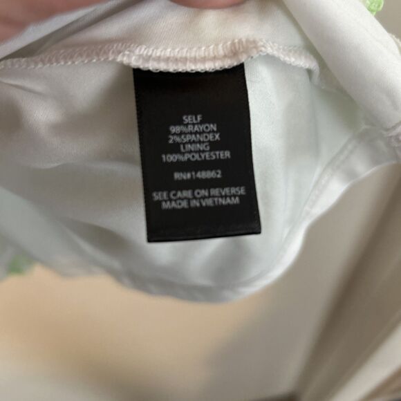 Torrid top 1 Fit & Flare Slub Button Up 3/4 Sleeve Green Gingham Cottagecore - Picture 3 of 9